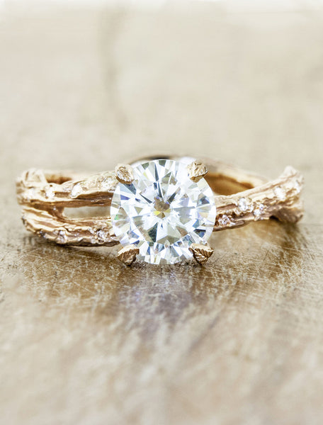 Unique engagement ring - Mable Diamonds caption:1.25ct. Round Diamond 14k Rose Gold