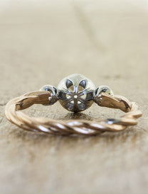 Bridgette: Rose Cut Diamonds in Rope Band | Ken & Dana Design