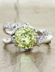 Yellow sapphire engagement ring - Sundara - Ken & Dana Design