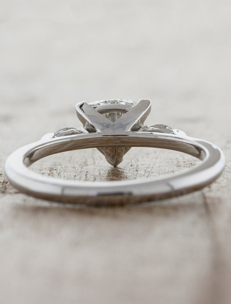 Modern Trillion Cut Diamond Engagement Ring