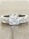caption:Stacked with Rayna - Cushion engagement ring