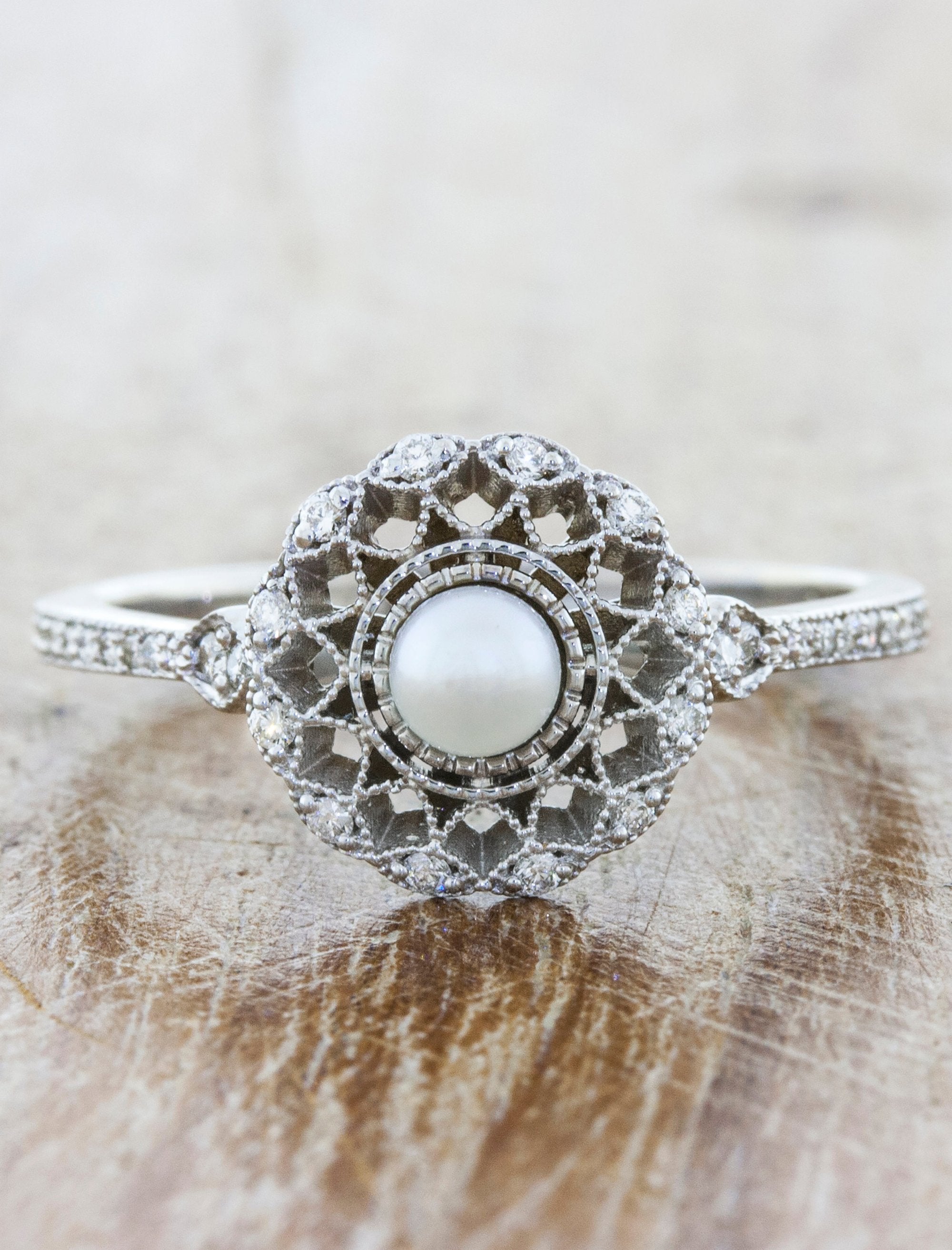 Cordelia Cordelia: Antique-Inspired Filigree Engagement Ring | Ken