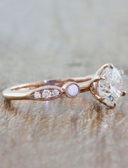 multi stone opal engagement ring