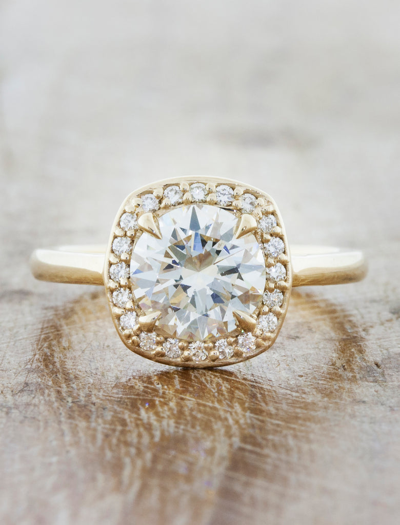 caption:Shown in 14k yellow gold with 1.5ct center diamond option