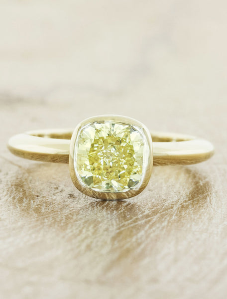 Yellow diamond bezel Clearance