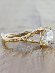 nature inspired engagement ring