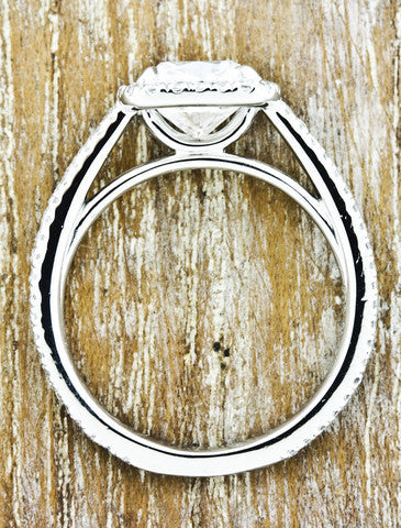 Unique Engagement Rings Ken & Dana Design - Caroline front view