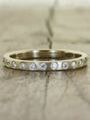 caption:Customized with diamonds in 14k yellow gold, brushed finish