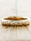 caption:14k rose gold in 4mm width, polished finish & smooth texture