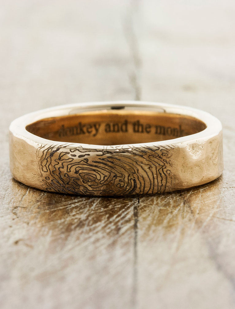 caption:Shown in 14k rose gold, polished finish
