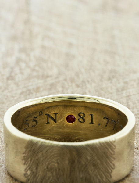 Wedding Rings, Custom Engraved Wedding Bands