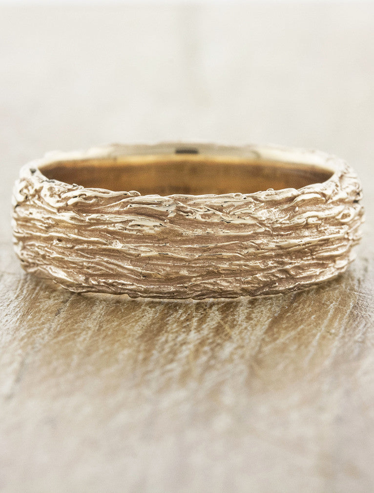 caption:Shown in 7mm width, 14k rose gold
