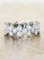 staggered diamond eternity band