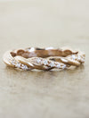 caption:Shown in 14k rose gold with diamonds on every other rope