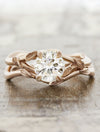caption:Shown with the Pembroke engagement ring in 14k rose gold
