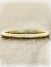 caption:Shown in 14k yellow gold, sandblast finish