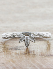 Nature Inspired Bark Textured Wedding Ring
