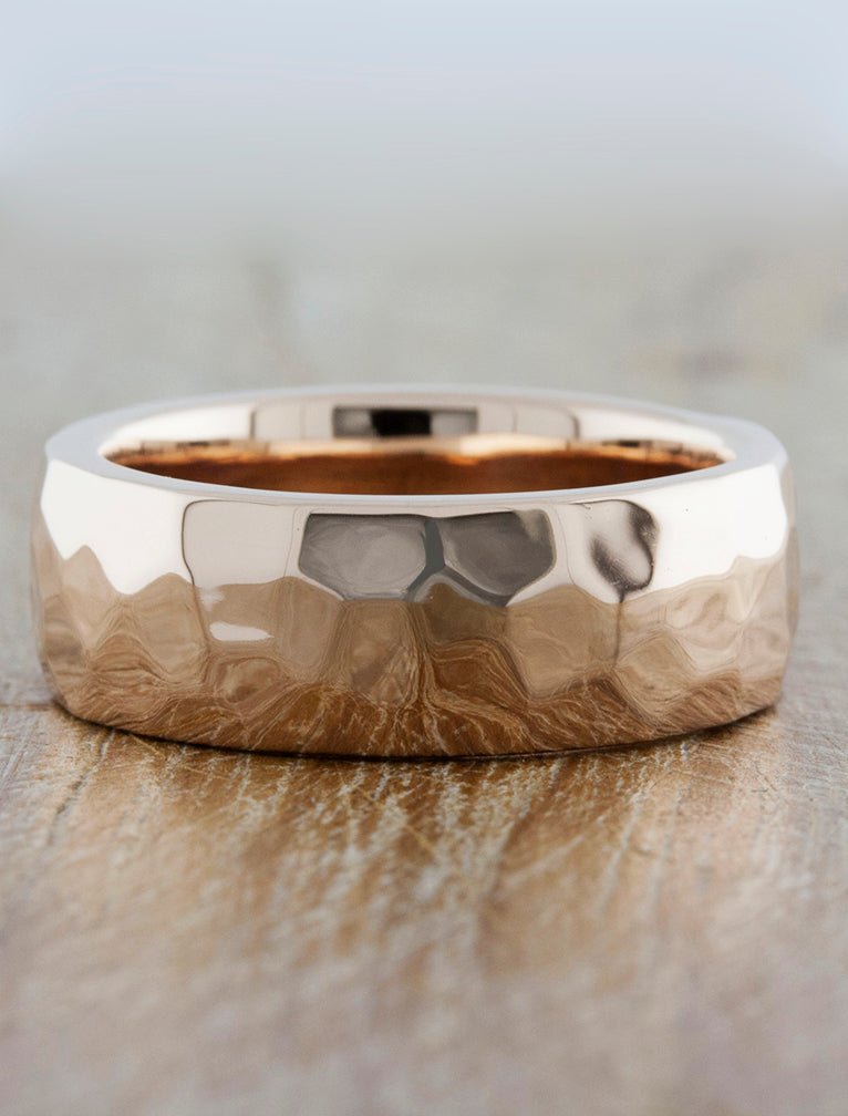 caption:Shown in 14k rose gold in polished finish