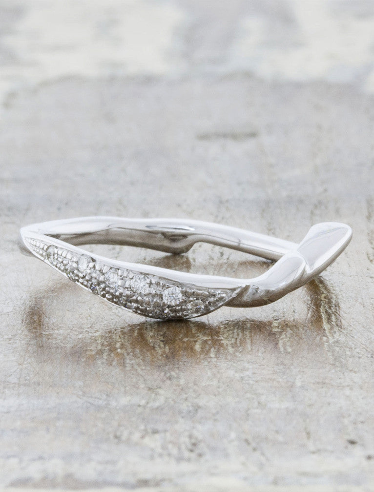 Unique wedding ring nature inspired