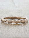 caption:Shown in 14k rose gold, sandblasted finish