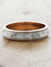 caption:Shown in 5mm width in mixed platinum & 14k rose gold