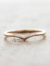 caption:Shown in plain band option, 14k rose gold