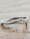 Nature Inspired Bark Textured Wedding Ring