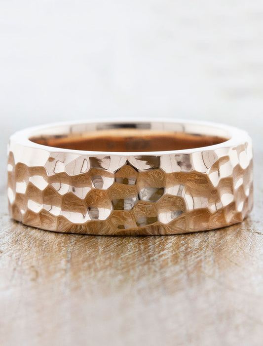 caption:Shown in 8mm width in 14k rose gold