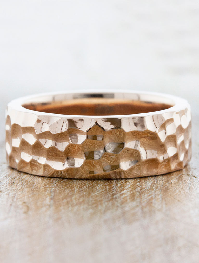 caption:Shown in 8mm width in 14k rose gold
