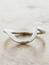 curved wedding band